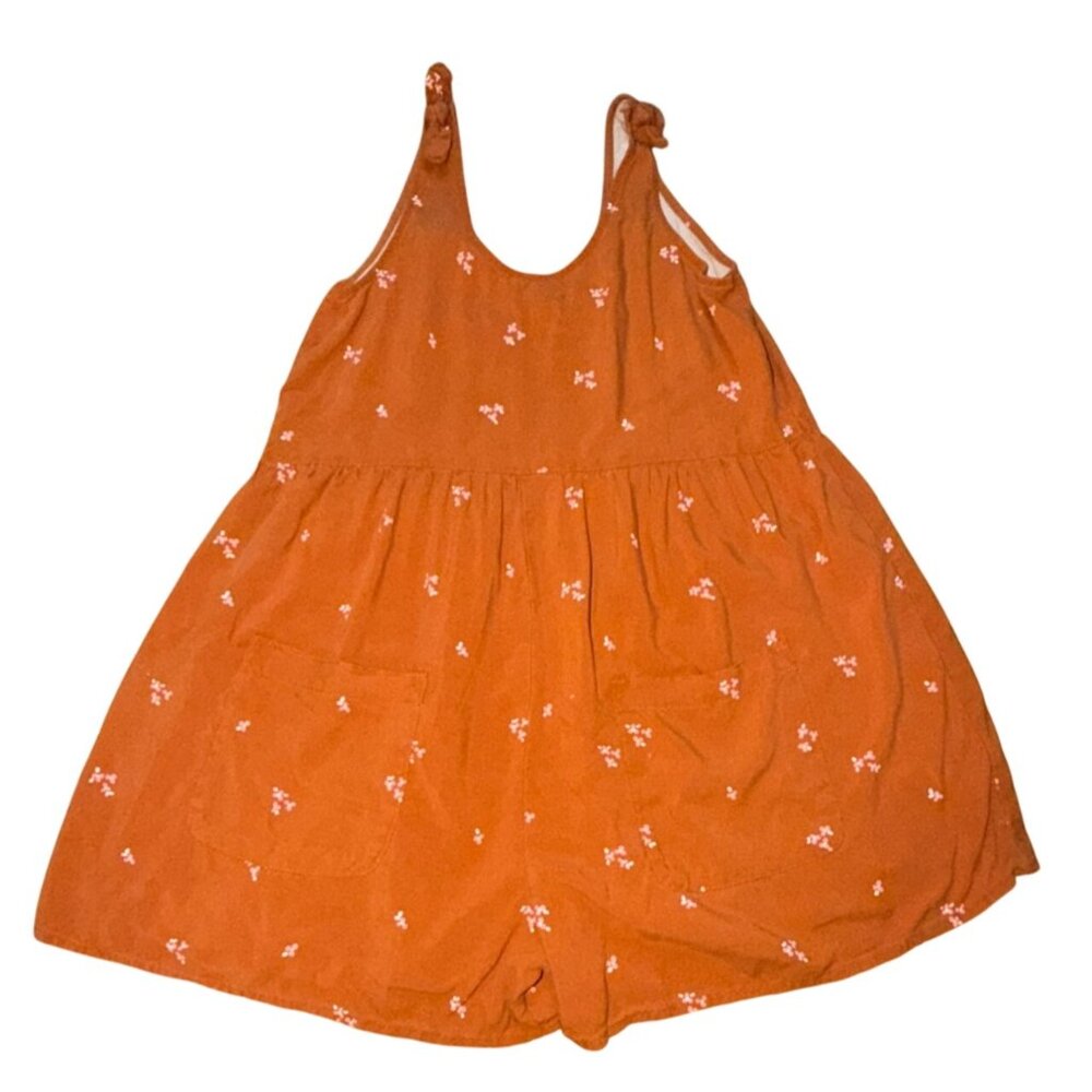 Cat & Jack Girls Floral Sleeveless Romper-XL (14/16)-GUC